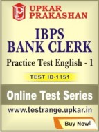 IBPS Bank Clerk Practice Test English - 1