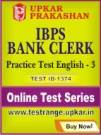 IBPS Bank Clerk Practice Test English - 3