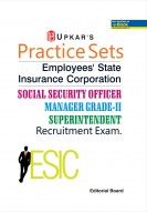 Practice Sets Employees State Insurance Corporation Social Security officer Manager Grade-II Superintendent Recruitment Exam