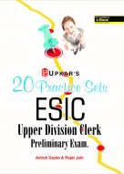 20 Practice Sets ESIC Upper Division Clerk Preliminary Exam.